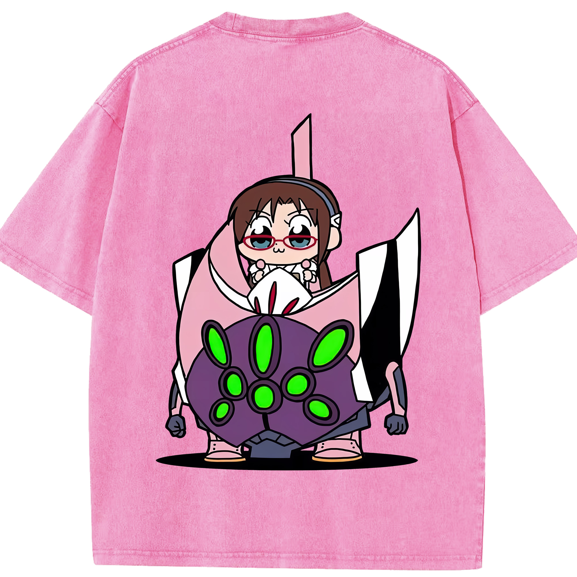 （画像用） EVA 新世紀エヴァンゲリオン 綿100% ヴィンテージ風 半袖Tシャツ（背面プリント）